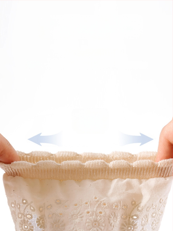 I ruobei tüdrukutele põrandasokid pitsiga, kammitud puuvillast, lühike toru, libisemiskindlad