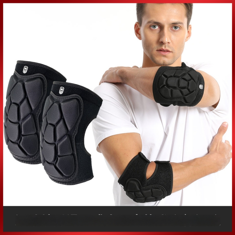 Protecții pentru coate pentru sporturi – universal, cu umplutură groasă, fibră de poliester, protecție anti-coliziune (Material: poliester; Protecție: coate; Categoria: protecții pentru coate; Potrivit: universal)