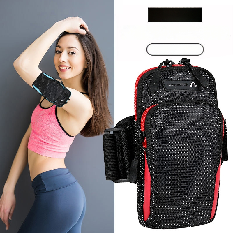 Telefonui ant rankos skirtas krepšys sportui lauke — vandeniui atsparus nailonas, unisex, ultralengvas