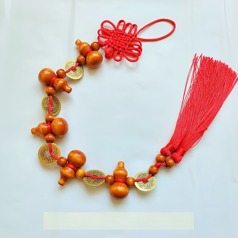 Drveni privjesak za unutarnju dekoraciju automobila, kineski tradicijski stil