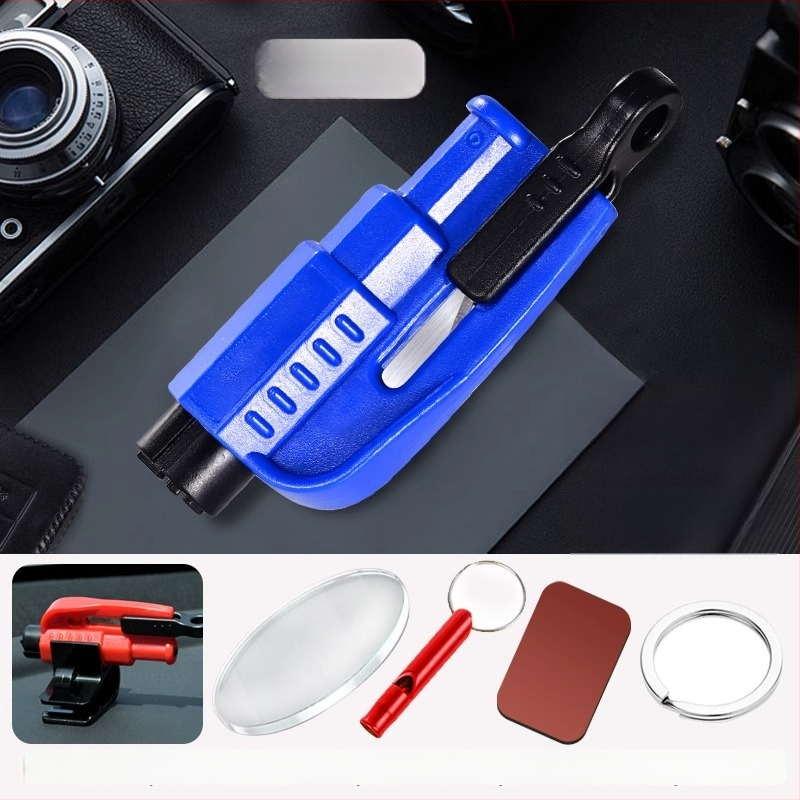 Automobilio langų laužtuvas – saugumo plaktukas | Prekės ženklas: Mairichi | Medžiaga: ABS + volframo plienas | Svoris: 0,19 kg | Daugiafunkcinis saugos plaktukas | Langų dūžimas per vieną sekundę