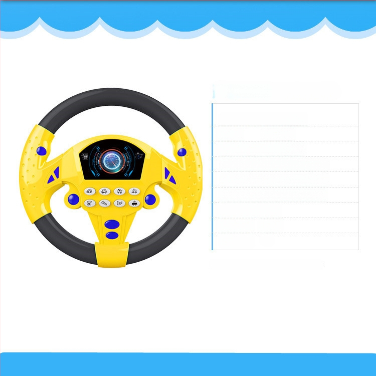 Gyerekeknek készült elektromos kormánykerék játék – korai nevelés zenével és interaktív játékkal, műanyag kivitel, akkumulátorral működik, 4–6 éveseknek