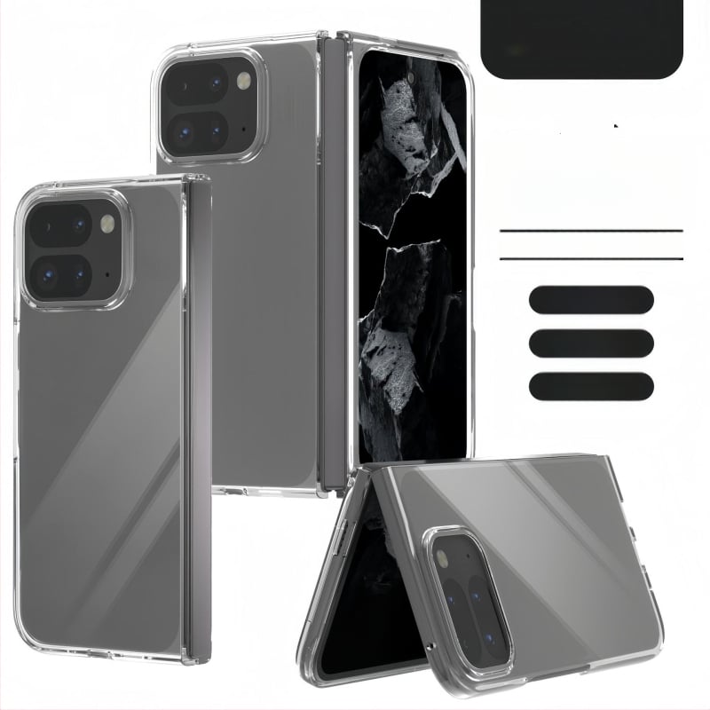 Carcasă de telefon transparent lucios din PC pentru Google Pixel 10/9 Pro Fold