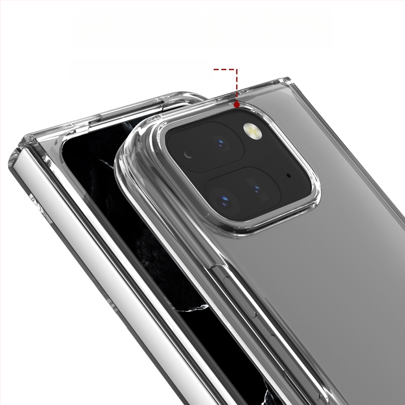 Carcasă de telefon transparent lucios din PC pentru Google Pixel 10/9 Pro Fold