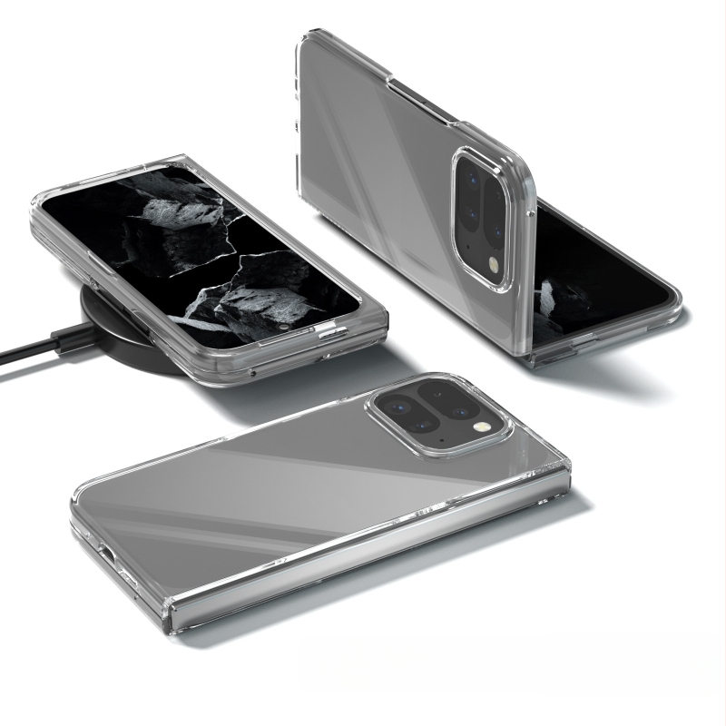 Carcasă de telefon transparent lucios din PC pentru Google Pixel 10/9 Pro Fold