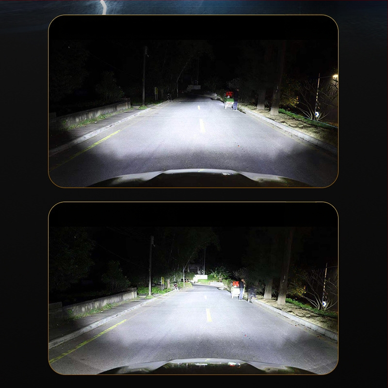320W LED far automobila, kompatibilan s H7/H4, tri bakrena cijev, avion aluminij, visok i nizak snop, 9-36V