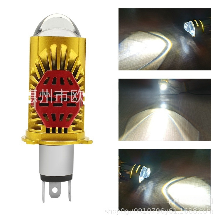 H4 LED auto farovi s integriranim visokim i niskim snopom, vodootporni, 5000 lm, 12V, aluminijsko kućište, model M01J