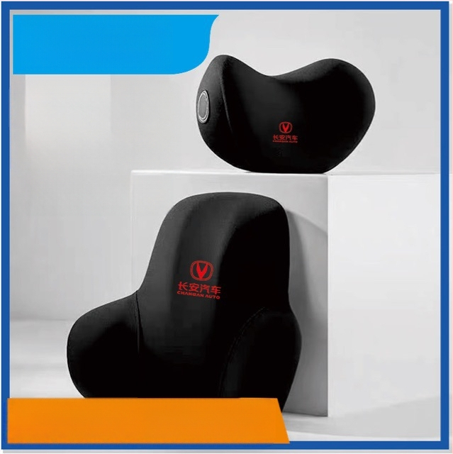 Персонализирана автомобилна лумбална подложка с печатано лого, изработена от млечен шёлк, памет пяна, универсална съвместимост, минималистичен дизайн