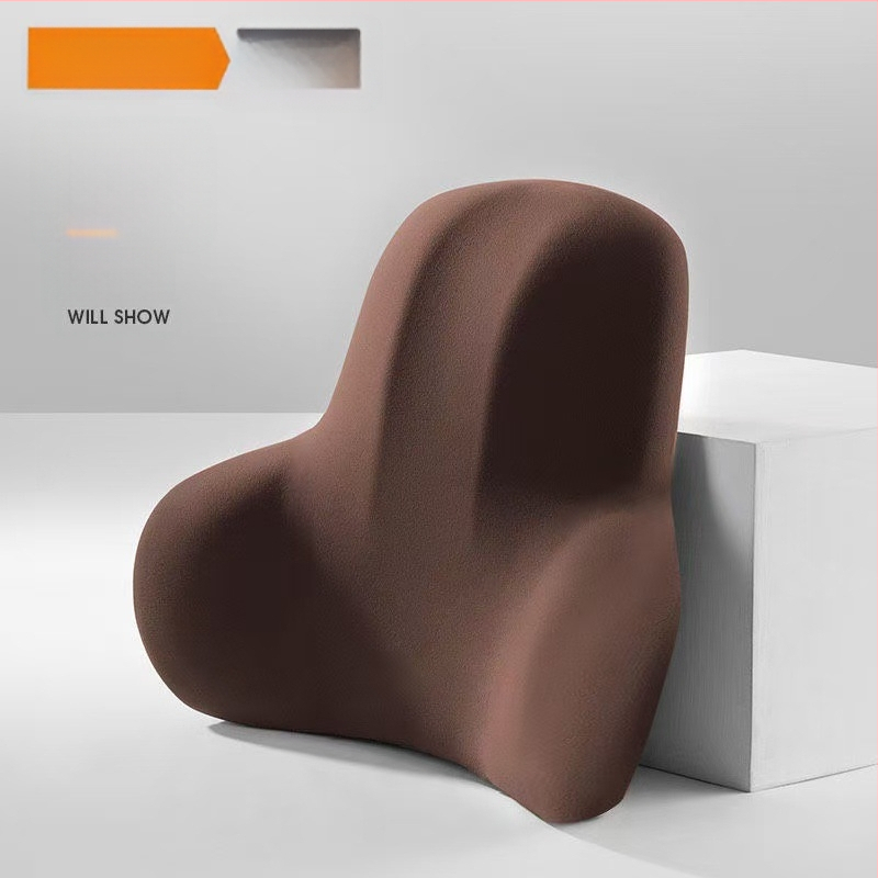 Персонализирана автомобилна лумбална подложка с печатано лого, изработена от млечен шёлк, памет пяна, универсална съвместимост, минималистичен дизайн