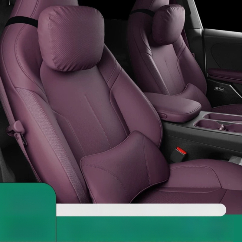 Автомобилен възглавник за глава и пояс за Weilai ET5/ET5T Travel Edition — кожа, персонализация, минималистичен стил, пълнеж от синтетично влакно, подходящ за всички сезони