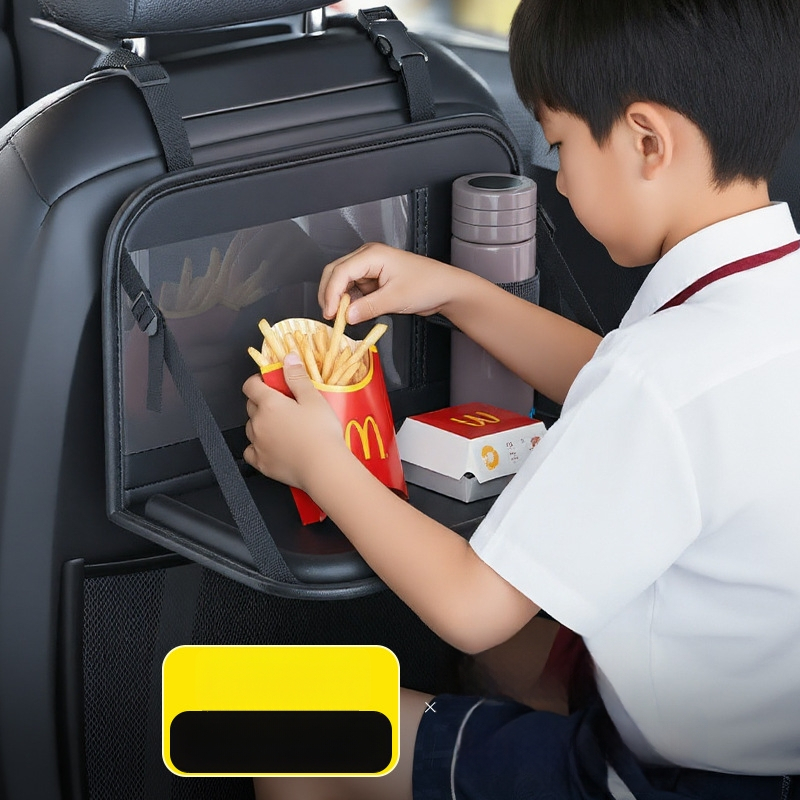 Automobilski sklopivi stol za stražnje sjedalo, marke Yishilon, višenamjenski, zidna montaža, univerzalna kompatibilnost, ploča od umjetne ploče