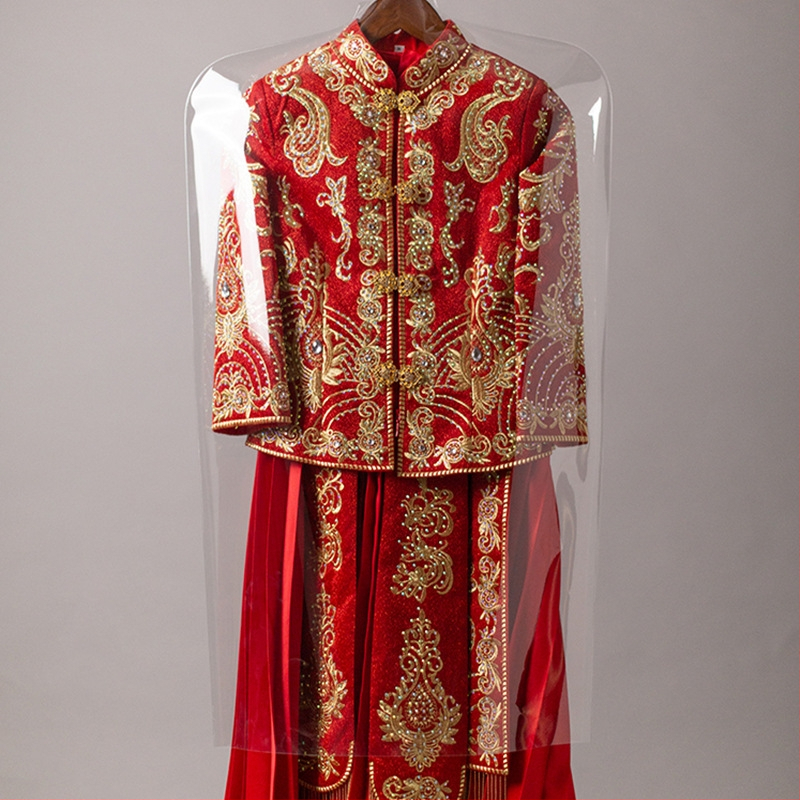 Прозрачно усилено PVC покривало за дрехи, прахозащитно и влагозащитно за гардероба.