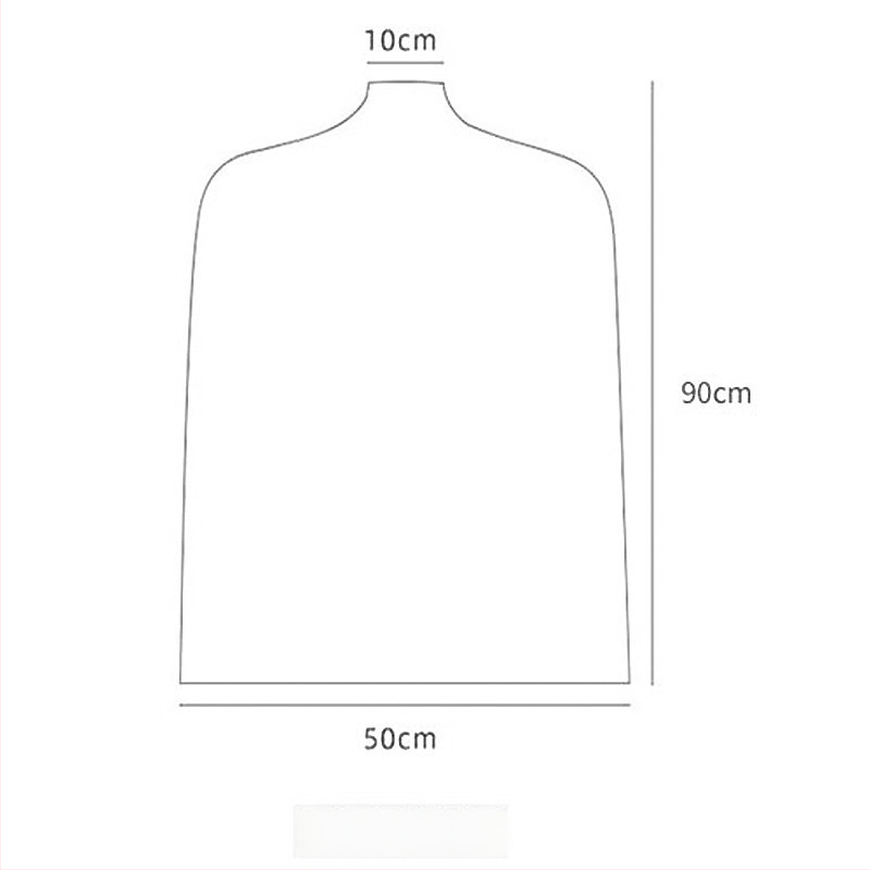 Прозрачно усилено PVC покривало за дрехи, прахозащитно и влагозащитно за гардероба.