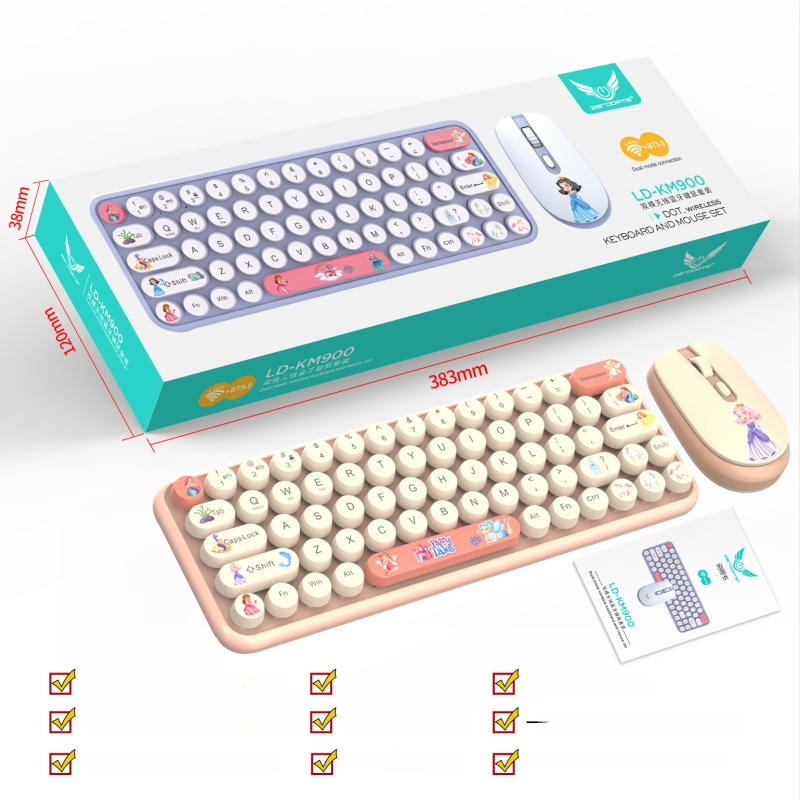 KM900 Bezvadu tastatūras un peli komplekts – USB, 1600 dpi, ergonomisks, ūdensizturīgs