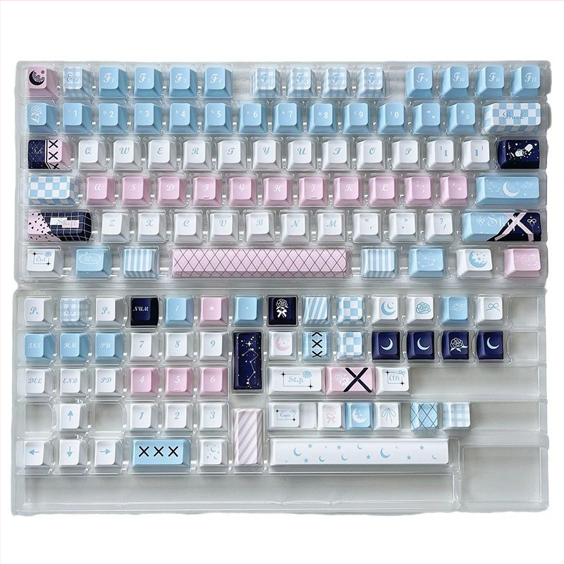 Mechanikus billentyűzethez PBT billentyűfedők – öt oldalú szublimáció, OEM magasság, háttérvilágítás nélkül