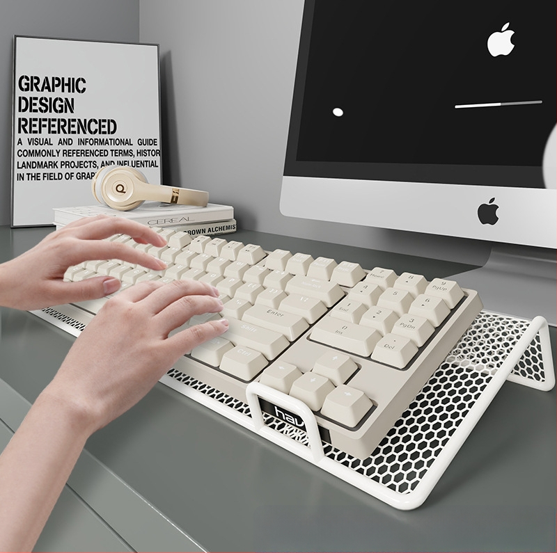 Stalo klaviatūros laikiklis su aukščio reguliavimu ir kampinio pakreipimo funkcija (aliuminio lydinys) • suderinamas su klaviatūra • daugiafunkcinis • modelis 2225553962932996353