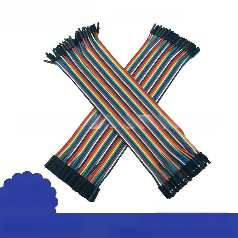 Dupont jumper kábelek, 40‑pin csatlakozók, női-női, női-férfi, férfi-férfi, CE-tanúsított, belső elektromos berendezésekhez.