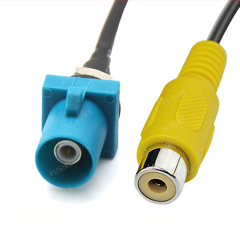 Fakra–RCA ženski kabel za automobilsku stražnju kameru, RG174 produžni kabel