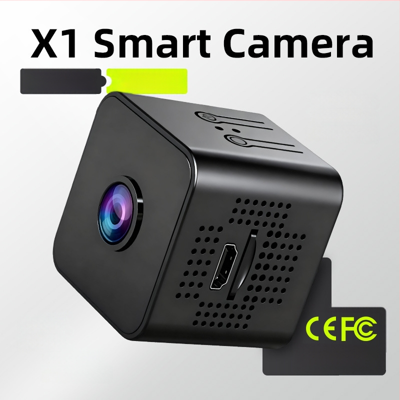 X1 Juhtmevaba turvakamera, 1080P öise nägemisega, TF-mälu, 90-minutiline tööaeg