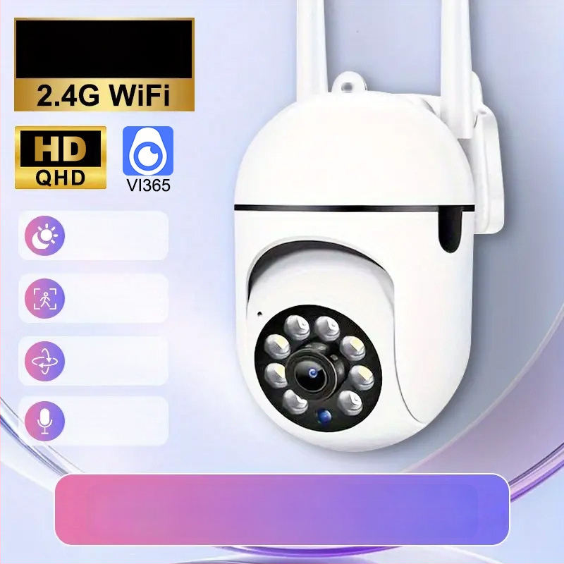 A7 išmani stebėjimo kamera, belaidė, HD 720p naktinis matymas, vidaus–lauko naudojimui, TF kortelės palaikymas