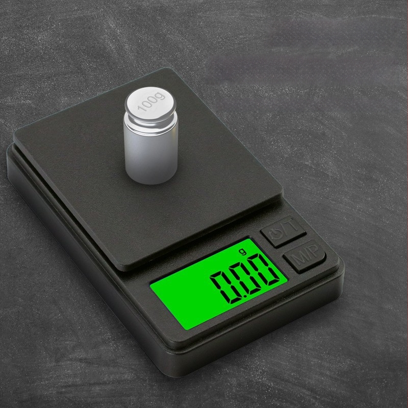 Nova zelena džepna vaga sa zaslonom, kapacitet 500 g, vaga za nakit, preciznost 0,01 karata, prijenosna elektronička vaga
