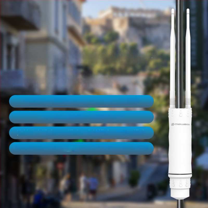 Ipari szintű vezeték nélküli router, kettős antenna, 1800M továbbítás, 450 m lefedettség, IEEE 802.11g