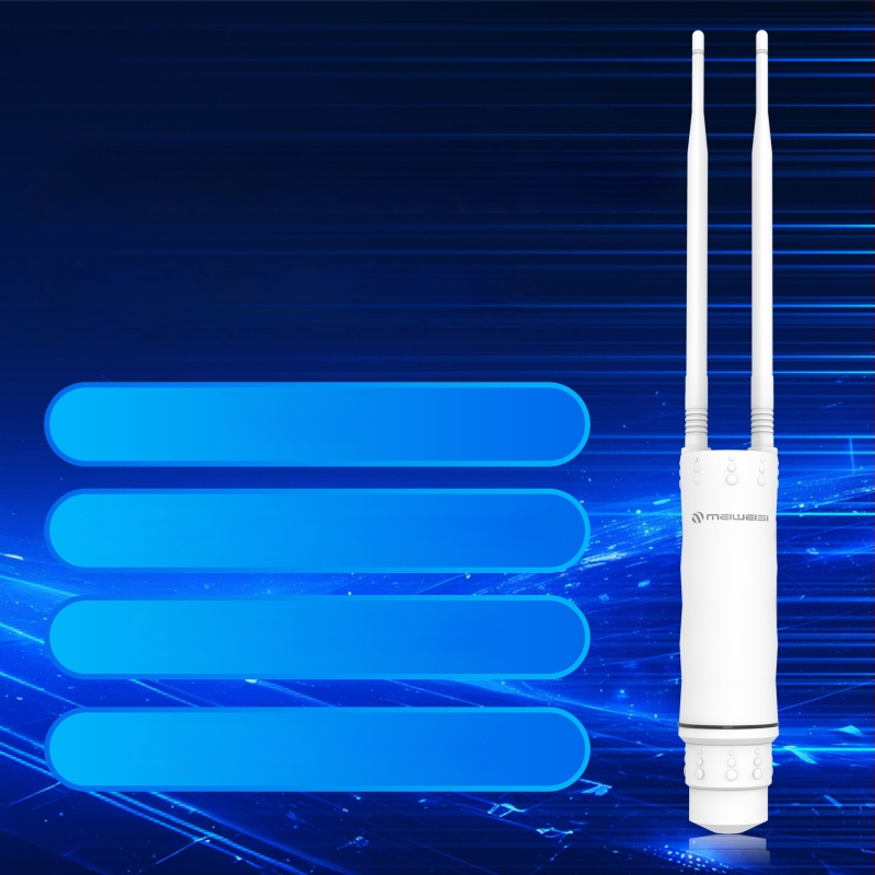 Ipari szintű vezeték nélküli router, kettős antenna, 1800M továbbítás, 450 m lefedettség, IEEE 802.11g