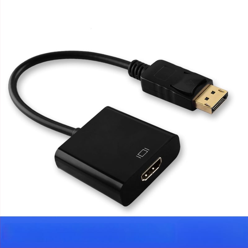 DP į HDMI adapterio kabelis su integruotu čipu, HDMI jungtis, sidabro plėvelės danga, modelis DP TO HDMI, OEM galima
