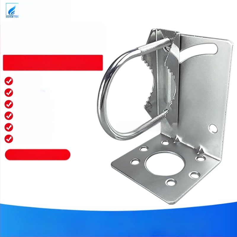 Logaritminio periodo antenos laikiklis su L formos tvirtinimu ir U formos žiedas, reguliuojamas kampas, 12 dBi naudingumas, 800–2700 MHz, 50 Ω, SWR ≤1.5, 50 V