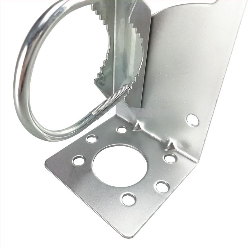 Logaritminio periodo antenos laikiklis su L formos tvirtinimu ir U formos žiedas, reguliuojamas kampas, 12 dBi naudingumas, 800–2700 MHz, 50 Ω, SWR ≤1.5, 50 V