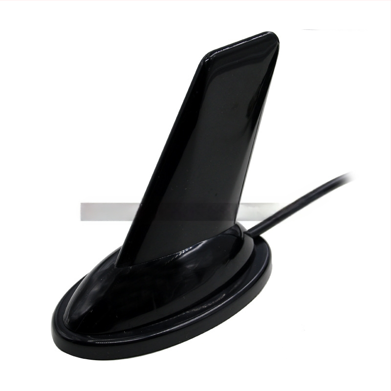 Antena pentru walkie-talkie montată pe vehicul, design cu formă de aripă de rechin (136-174/400-480 MHz, câștig 3.5, impedanță 50 Ω, SWR ≤ 2)
