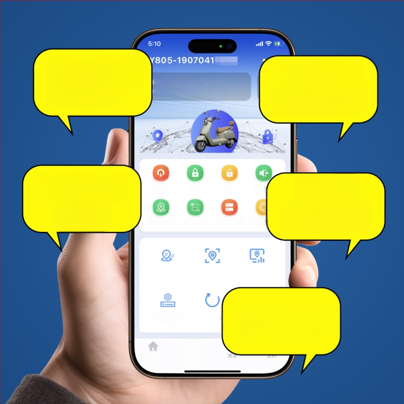 XY805 GPS jälgimisseade elektriauto jaoks - asukoha tuvastamise täpsus 5 m, häiresüsteemid: vibratsioon, mobiilne teavitus, geofence, kiiruse ületamine; aku tööiga 1466 tundi; suurus 64×30×17 mm