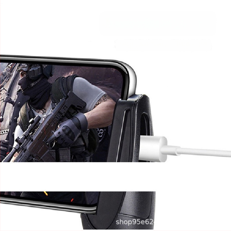 Mobilās spēļu vadīklas olu formā ar statīvu, PUBG un Peace Elite atbalstam, vads, PP materiāls, 45 g, modelis 123