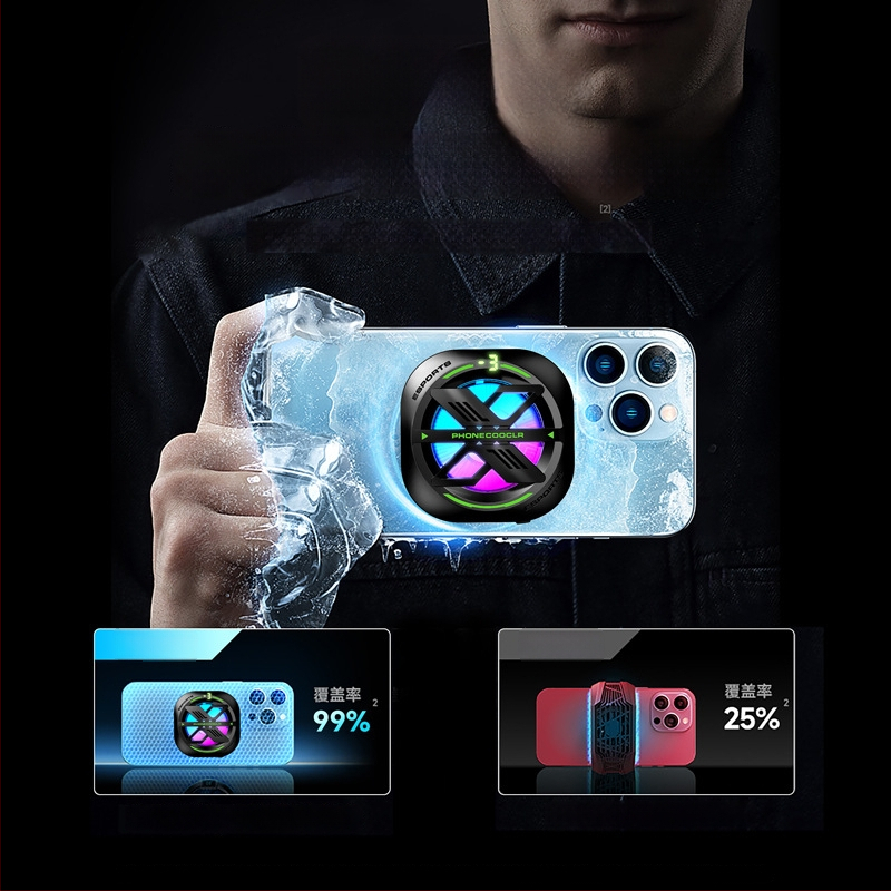 JS82E Suport Magnetic pentru Telefon cu Clip Spate, Răcire, Interfață Type-C