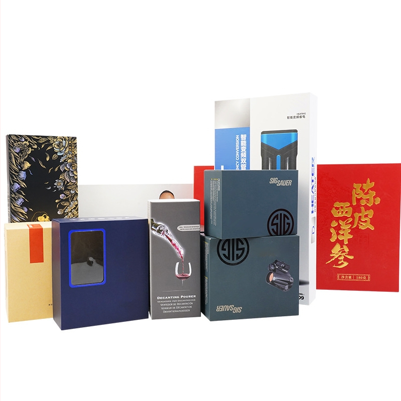 Univerzális csomagoló doboz logónyomtatással, testreszabható, papírkarton 70–250 g, forró nyomtatás, ezüst forró nyomtatás, UV nyomtatás, relief