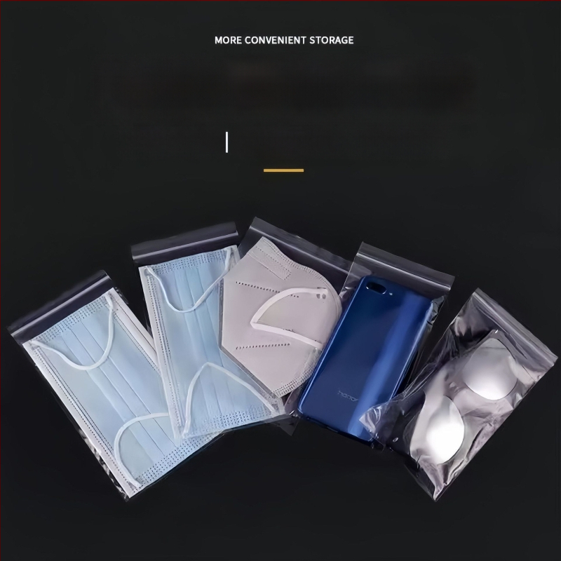 PE αυτοσφραγιζόμενες διαφανείς σακούλες για συσκευασία κοσμημάτων, τροφίμων και ενδυμάτων; μήκος σφραγίσεως 2–100 εκ.