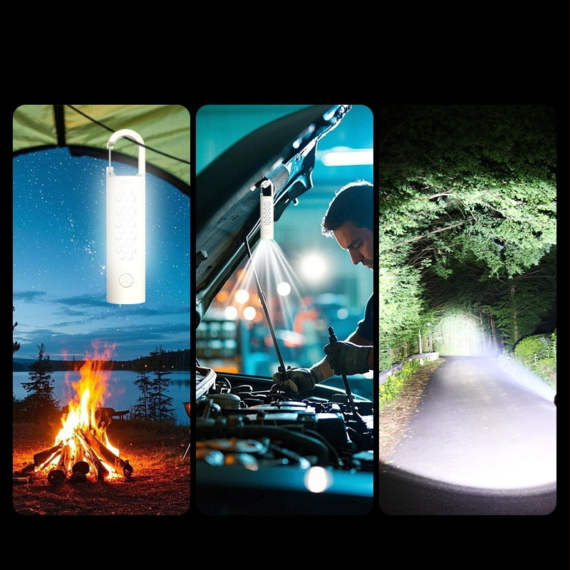 CLOWICSR Kültéri LED zseblámpa – újratölthető, szuper fényes, hosszú hatótáv, kompakt hordozható sátorvilágítás