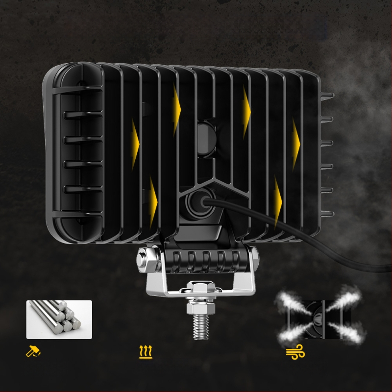 LED munkalámpa mérnöki járművekhez – 40W, 9–32V DC, 5700–6000K, 50 000 óra, 6063-os alumínium