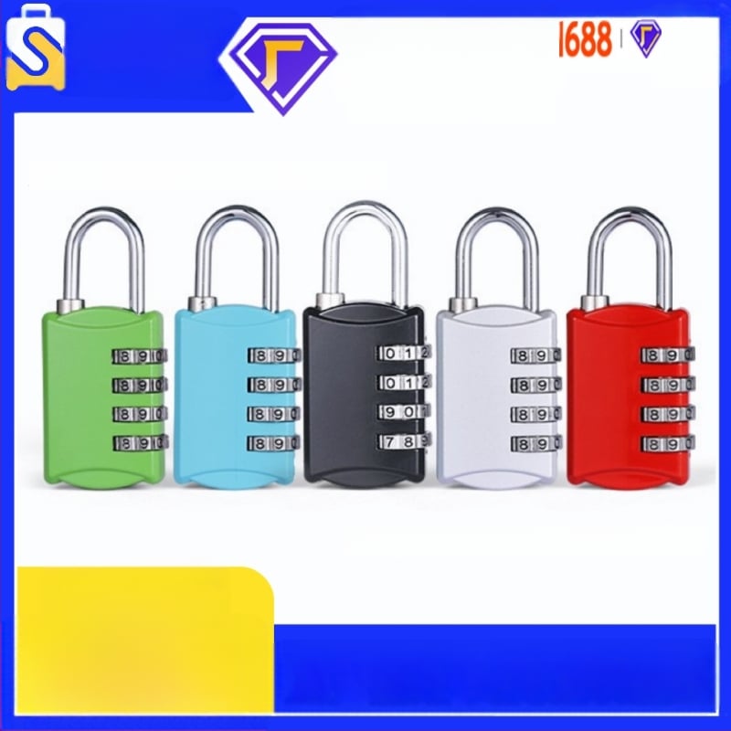 Keturių skaitmenų cinko lydinio spyna treniruoklių salės spintelėms ir namų durims, modelis S858, prieš vagystę