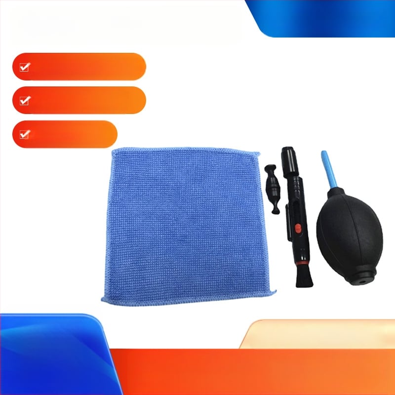 Yilufa DSLR valymo rinkinys su objektyvo valymo rašikliu, oro pūtiku ir objektyvo servetėlė