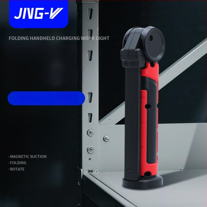 COB+LED autó-karbantartási vizsgálólámpa, kézi forgó munkalámpa erős mágneses rögzítővel, 3.7V, 1200lm