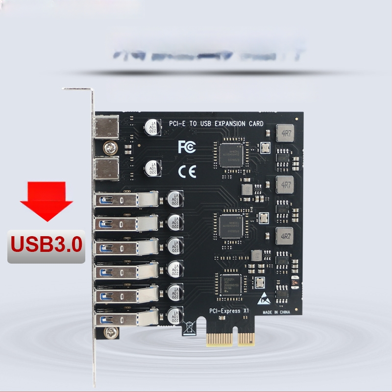 Stalinio PC PCIe adapterinė plokštė USB 3.0 Type-C 3.1 NEC720201 5Gbps GE-E001-N6A2C vaizdo įrašų fiksavimui iš kameros