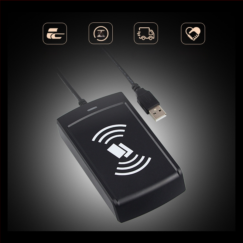 T6-AU-10-01 USB безконтактен четец за карти, поддържа S50/S70/Ultralight/CPU карти, 13.56 MHz