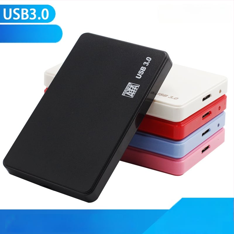 Carcasă externă pentru hard disk USB 3.0, plastic ABS, suport până la 2TB