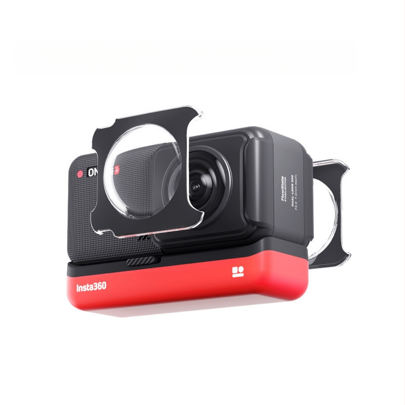 Ακόλλητος προστατευτικός καθρέπτης για Insta360 One RS / One R πανοραμική κάμερα (PC; συμβατά μοντέλα: Insta360 One RS/One R; περιλαμβάνει: 2 προστατευτικά καθρέφτες, 4 αυτοκόλλητες ταινίες διπλής όψεως, 1 οδηγός)