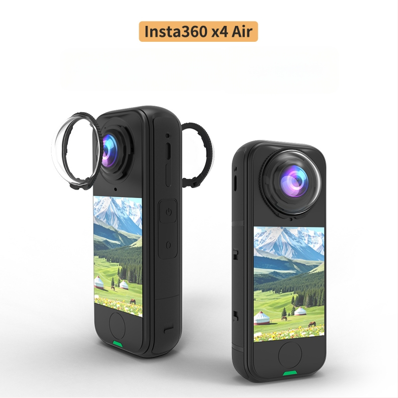 Προστατευτικό Καθρέφτης Insta360x4 Air — ABS + γυαλί θερμής πήξης, συμβατό με Insta360x4 Air, προσαρμόσιμο λογότυπο, σετ 2 τεμαχίων