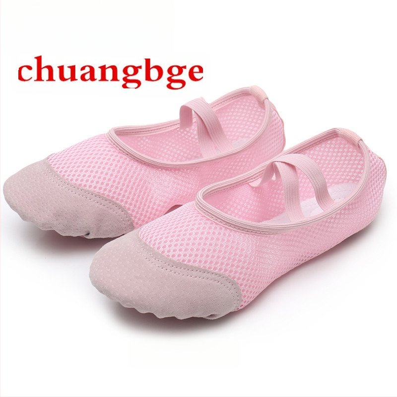 Παιδικά παπούτσια χορού με πλέγμα στο επάνω μέρος και μαλακή σόλα – Αναπνεύσιμα, Ελαφριά, Αποσμητικά, για Μπαλέτο και Σύγχρονο Χορό