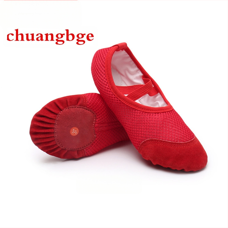 Παιδικά παπούτσια χορού με πλέγμα στο επάνω μέρος και μαλακή σόλα – Αναπνεύσιμα, Ελαφριά, Αποσμητικά, για Μπαλέτο και Σύγχρονο Χορό