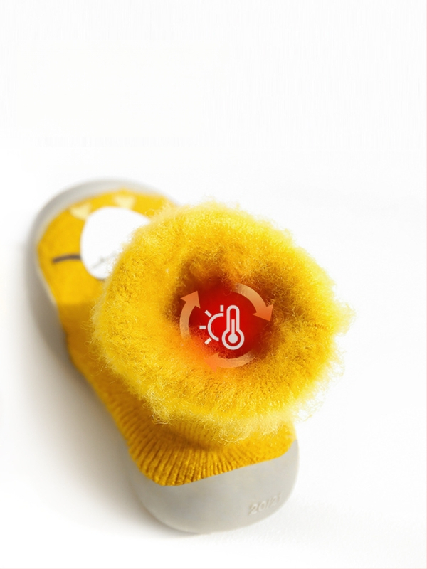 Laste põranda sokid, mittelibiseva tallaga, akrüülmaterjal, fliisvooder, paksud, siseruumides ja välistingimuseks