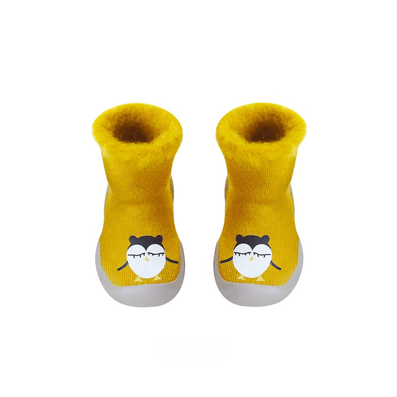 Laste põranda sokid, mittelibiseva tallaga, akrüülmaterjal, fliisvooder, paksud, siseruumides ja välistingimuseks